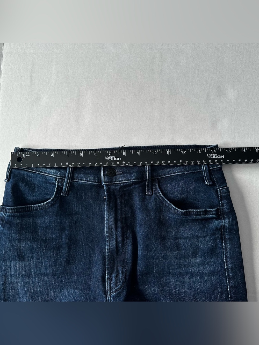 MOTHER The Hustler Roller Sneak Wide Leg Jeans Sz 31 🖤 Mint Condition Wash - Picture 4 of 9